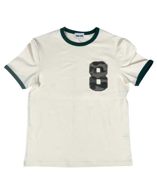 SK8ER ROCK(スケーターロック)の「Eight Ringer T-Shirt ((cream*darkgreen))(Tシャツ/カットソー・レディース・その他・ONE SIZE)」の1枚目の写真