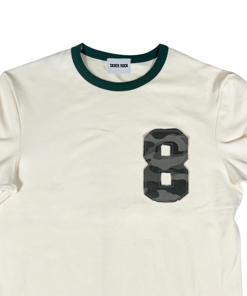 SK8ER ROCK(スケーターロック)の「Eight Ringer T-Shirt ((cream*darkgreen))(Tシャツ/カットソー・レディース・その他・ONE SIZE)」の3枚目の写真
