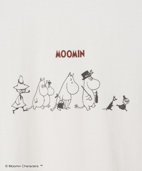 Honeys(ハニーズ)の「ムーミン/長袖Tシャツ(Tシャツ/カットソー・レディース・ホワイト×ピンク/ライトブルー/オフホワイト/スミクロ/ホワイト×ネイビー・M/LL/S/L)」の13枚目の写真