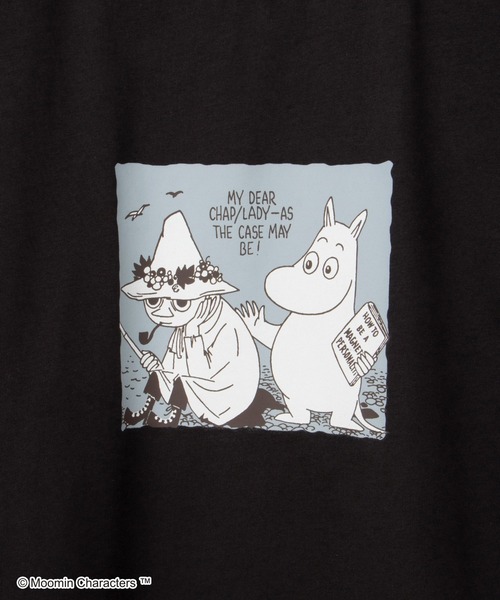 Honeys(ハニーズ)の「ムーミン/長袖Tシャツ(Tシャツ/カットソー・レディース・ホワイト×ピンク/ライトブルー/オフホワイト/スミクロ/ホワイト×ネイビー・M/LL/S/L)」の19枚目の写真