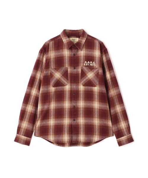 AVIREX（アヴィレックス）の「《A.A.R.C》OMBRE CHECK EMB SHIRT / エアレーシングクラブ オンブレチェック エンブロイダリー シャツ / AVIREX / アヴィレックス（シャツ/ブラウス・メンズ・モスグリーン/チャコールグレー/その他・2XL/L/M/XL）」の21枚目の写真