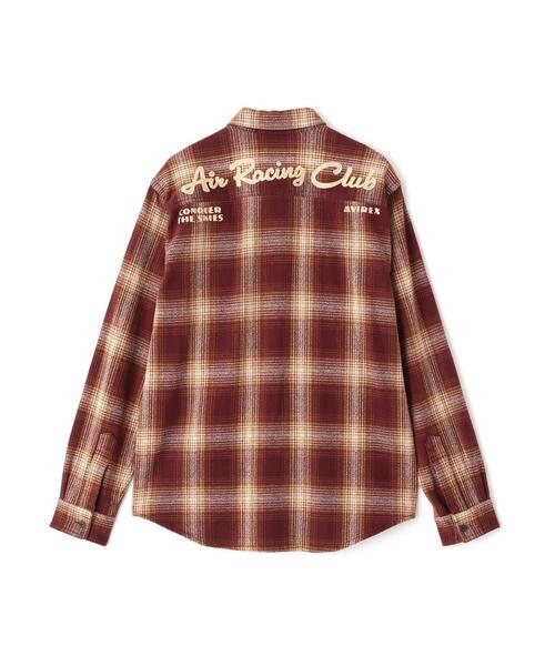 AVIREX（アヴィレックス）の「《A.A.R.C》OMBRE CHECK EMB SHIRT / エアレーシングクラブ オンブレチェック エンブロイダリー シャツ / AVIREX / アヴィレックス（シャツ/ブラウス・メンズ・モスグリーン/チャコールグレー/その他・2XL/L/M/XL）」の20枚目の写真