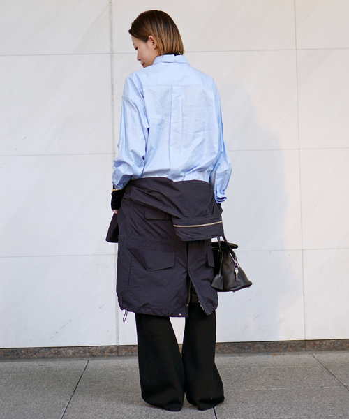 AMERICANA（アメリカーナ）の「【AMERICANA/アメリカーナ】別注 OXBD SHIRT（シャツ/ブラウス・レディース・ホワイト/スカイブルー・FREE）」の7枚目の写真