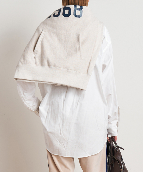 AMERICANA（アメリカーナ）の「【AMERICANA/アメリカーナ】別注 OXBD SHIRT（シャツ/ブラウス・レディース・ホワイト/スカイブルー・FREE）」の9枚目の写真