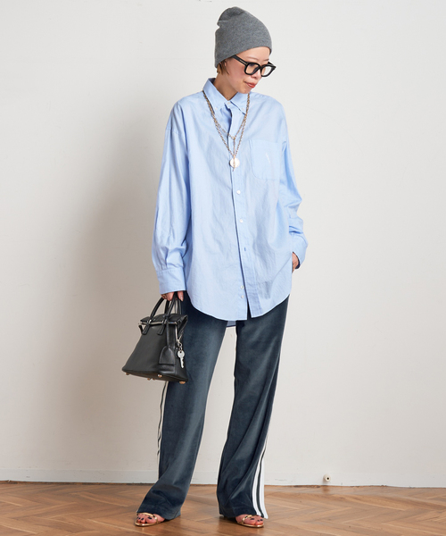 AMERICANA（アメリカーナ）の「【AMERICANA/アメリカーナ】別注 OXBD SHIRT（シャツ/ブラウス・レディース・ホワイト/スカイブルー・FREE）」の16枚目の写真