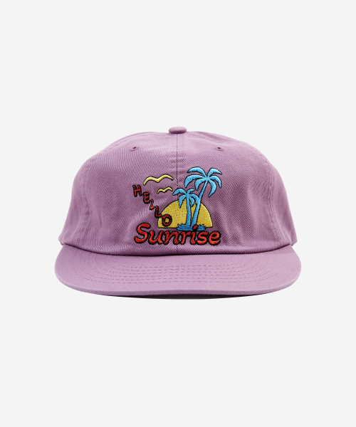 HELLO SUNRISE インテリア ユンジン ⚫︎ Hello Sunrise ⚫︎ Washed HS Arch Logo 6Panel Cap