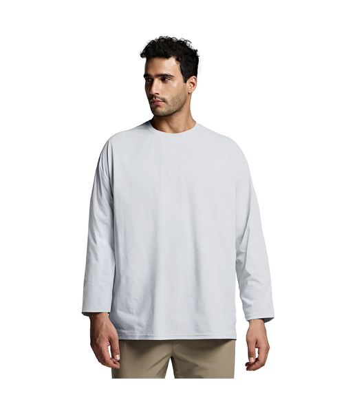 TESLA(テスラ)の「ソロナクーリングUVカットリラックス長袖Tシャツ(Tシャツ/カットソー・メンズ・ホワイト/ブラック/グレー・XXX-LARGE/S/M/L/2XL/XL)」の3枚目の写真