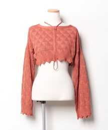 TAN（タン）の「フリル長袖ニット（ニット/セーター）」