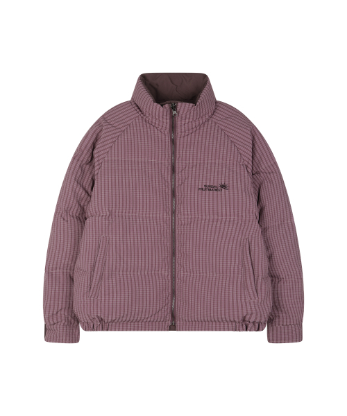 SUNDAY FRUIT MARKET(サンデーフルーツマーケット)の「CHECK REVERSIBLE DOWN PUFFER PURPLE(ダウンジャケット/コート・レディース・その他・M/L/S)」の2枚目の写真