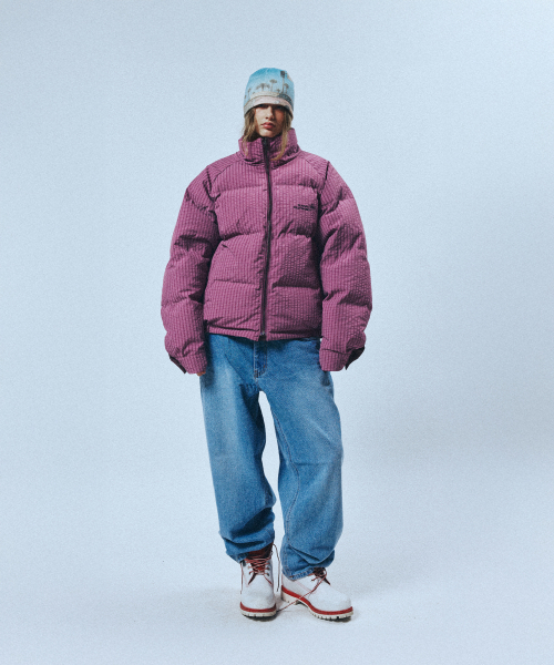 SUNDAY FRUIT MARKET(サンデーフルーツマーケット)の「CHECK REVERSIBLE DOWN PUFFER PURPLE(ダウンジャケット/コート・レディース・その他・M/L/S)」の6枚目の写真