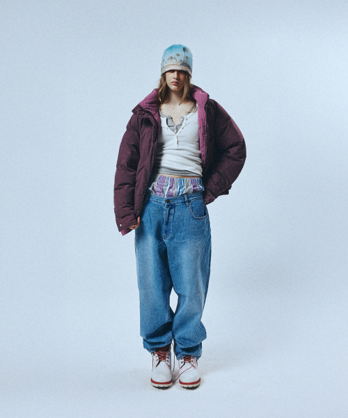 SUNDAY FRUIT MARKET(サンデーフルーツマーケット)の「CHECK REVERSIBLE DOWN PUFFER PURPLE(ダウンジャケット/コート・レディース・その他・M/L/S)」の7枚目の写真