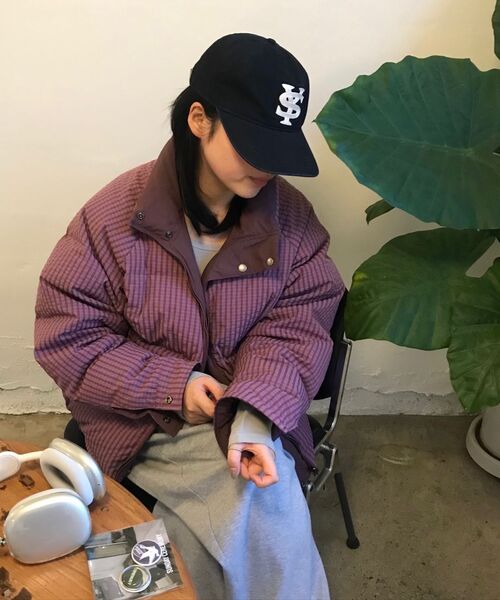SUNDAY FRUIT MARKET(サンデーフルーツマーケット)の「CHECK REVERSIBLE DOWN PUFFER PURPLE(ダウンジャケット/コート・レディース・その他・M/L/S)」の9枚目の写真