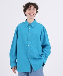 THE-ABON（エイボン）の「M66 オーバーコットンワンポケットシャツダークブルー（シャツ/ブラウス）」