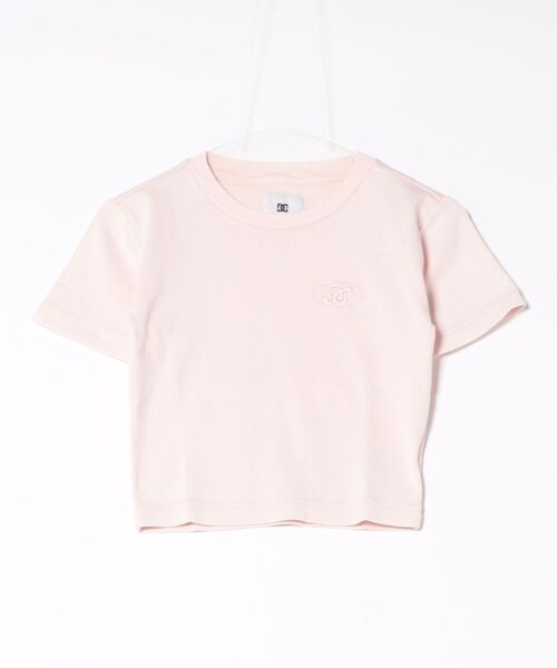 DC(ディーシー)の「DC/ディーシー レディース ショート丈 26 WS HIDDEN SHORT SS LST261314(Tシャツ/カットソー・レディース・ライトピンク/スミクロ・S/M)」の6枚目の写真