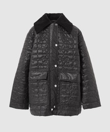 GANNI（ガニー）の「Shiny Quilt Midi Jacket（その他アウター）」