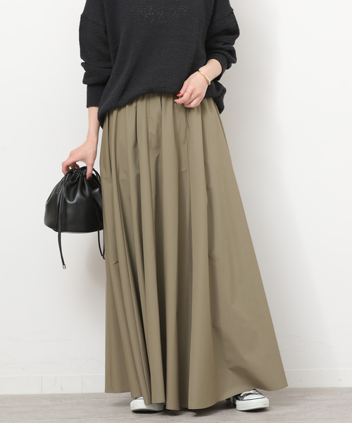 JOURNAL STANDARD relume(ジャーナルスタンダード レリューム)の「タイプライターフレアースカート(スカート・レディース・カーキ/ブルー系その他・FREE)」の8枚目の写真