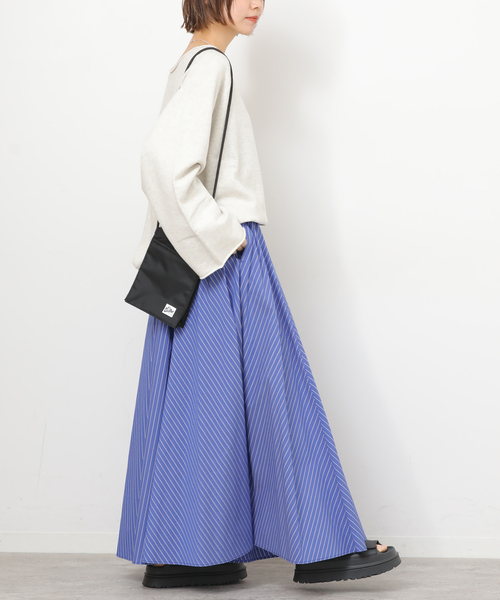 JOURNAL STANDARD relume(ジャーナルスタンダード レリューム)の「タイプライターフレアースカート(スカート・レディース・カーキ/ブルー系その他・FREE)」の13枚目の写真