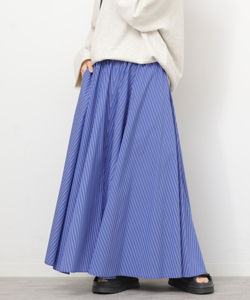 JOURNAL STANDARD relume(ジャーナルスタンダード レリューム)の「タイプライターフレアースカート(スカート・レディース・カーキ/ブルー系その他・FREE)」の15枚目の写真