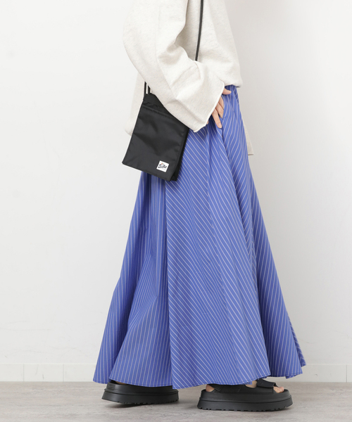 JOURNAL STANDARD relume(ジャーナルスタンダード レリューム)の「タイプライターフレアースカート(スカート・レディース・カーキ/ブルー系その他・FREE)」の18枚目の写真