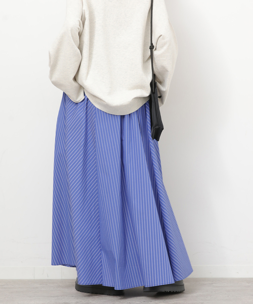 JOURNAL STANDARD relume(ジャーナルスタンダード レリューム)の「タイプライターフレアースカート(スカート・レディース・カーキ/ブルー系その他・FREE)」の19枚目の写真