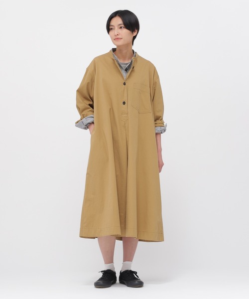 セール】BRUSHED SOFT COTTON TWILL（ワンピース）｜MHL