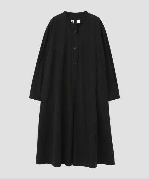 MHL.（エムエイチエル）の「BRUSHED SOFT COTTON TWILL（ワンピース・レディース・ブラック/ライトブラウン・2/1）」の5枚目の写真