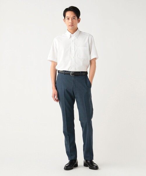 BEAMS HEART(ビームスハート)の「【7/9値下げ】ツイル イージーケア ショートスリーブ ボタンダウンシャツ【クールビズ】(シャツ/ブラウス・メンズ・ホワイト/ブルー/グレー/ネイビー・SMALL/LARGE/MEDIUM/X-LARGE)」の5枚目の写真