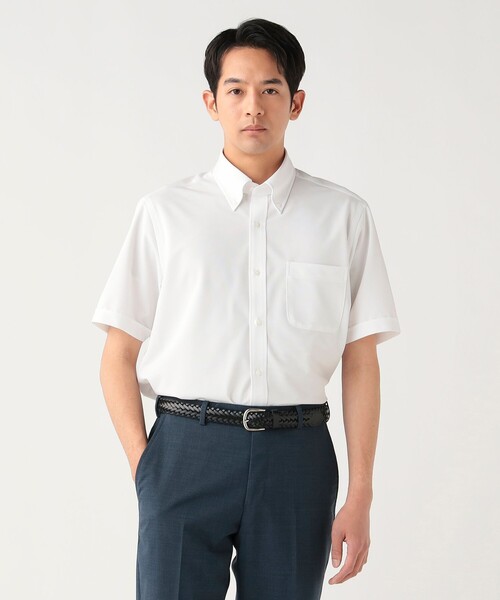BEAMS HEART(ビームスハート)の「【7/9値下げ】ツイル イージーケア ショートスリーブ ボタンダウンシャツ【クールビズ】(シャツ/ブラウス・メンズ・ホワイト/ブルー/グレー/ネイビー・SMALL/LARGE/MEDIUM/X-LARGE)」の7枚目の写真
