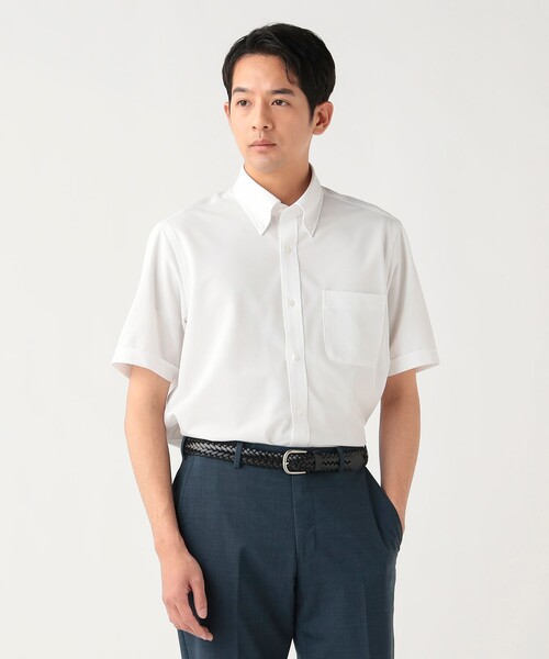 BEAMS HEART(ビームスハート)の「【7/9値下げ】ツイル イージーケア ショートスリーブ ボタンダウンシャツ【クールビズ】(シャツ/ブラウス・メンズ・ホワイト/ブルー/グレー/ネイビー・SMALL/LARGE/MEDIUM/X-LARGE)」の8枚目の写真