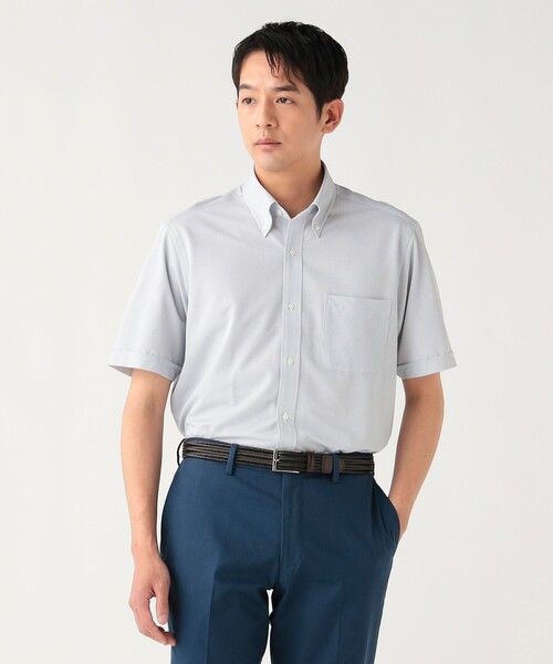 BEAMS HEART(ビームスハート)の「【7/9値下げ】ツイル イージーケア ショートスリーブ ボタンダウンシャツ【クールビズ】(シャツ/ブラウス・メンズ・ホワイト/ブルー/グレー/ネイビー・SMALL/LARGE/MEDIUM/X-LARGE)」の15枚目の写真