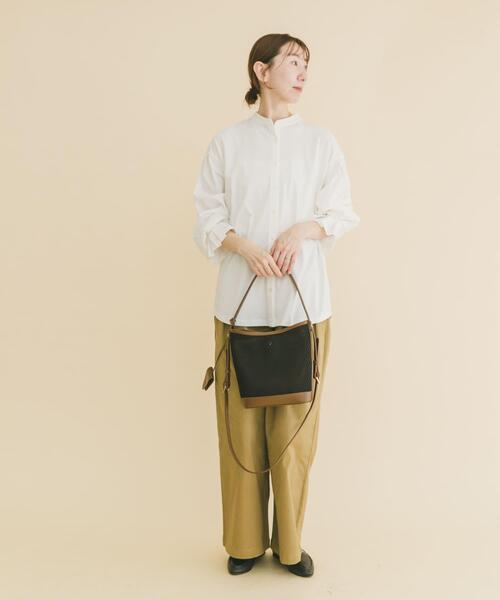 ITEMS URBANRESEARCH（アイテムズ アーバンリサーチ）の「バンドカラーソデタックカットソー（シャツ/ブラウス・レディース・ブルー/ストライプ/ホワイト・FREE）」の17枚目の写真