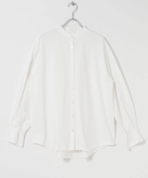 ITEMS URBANRESEARCH（アイテムズ アーバンリサーチ）の「バンドカラーソデタックカットソー（シャツ/ブラウス・レディース・ブルー/ストライプ/ホワイト・FREE）」の19枚目の写真