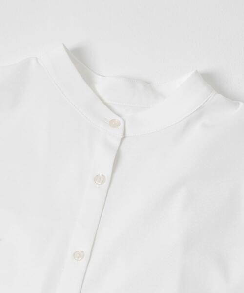 ITEMS URBANRESEARCH（アイテムズ アーバンリサーチ）の「バンドカラーソデタックカットソー（シャツ/ブラウス・レディース・ブルー/ストライプ/ホワイト・FREE）」の20枚目の写真