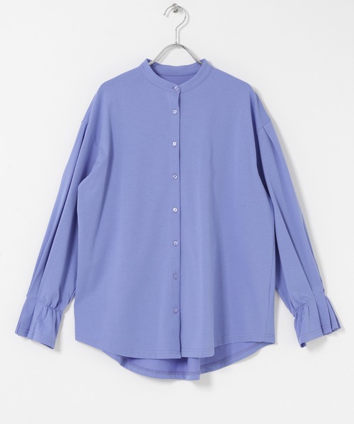 ITEMS URBANRESEARCH（アイテムズ アーバンリサーチ）の「バンドカラーソデタックカットソー（シャツ/ブラウス・レディース・ブルー/ストライプ/ホワイト・FREE）」の17枚目の写真