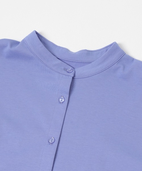 ITEMS URBANRESEARCH（アイテムズ アーバンリサーチ）の「バンドカラーソデタックカットソー（シャツ/ブラウス・レディース・ブルー/ストライプ/ホワイト・FREE）」の18枚目の写真