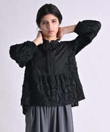 RAW FUDGE | カットジャガードフロントファスナーブラウス(シャツ/ブラウス)