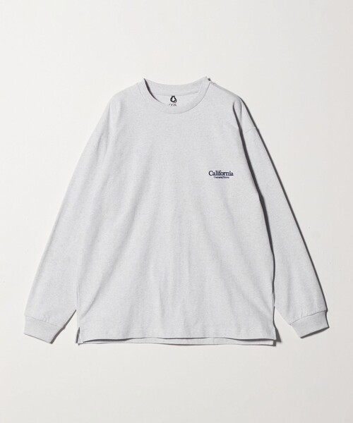 California General Store（California General Store）の「＜CGS.＞オーガニック コットン ロングスリーブ ロゴ Tシャツ（Tシャツ/カットソー・メンズ・ネイビー/ブラウン系/ライトグレー/ベージュ・M/S/XL/L）」の2枚目の写真