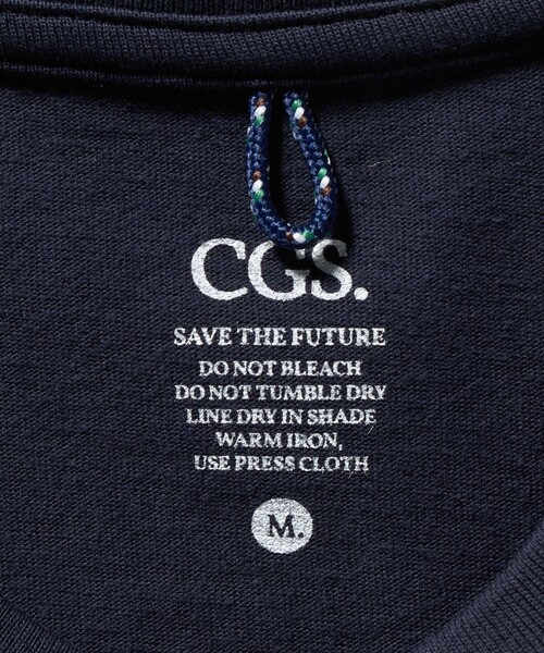 California General Store（California General Store）の「＜CGS.＞オーガニック コットン ロングスリーブ ロゴ Tシャツ（Tシャツ/カットソー・メンズ・ネイビー/ブラウン系/ライトグレー/ベージュ・M/S/XL/L）」の6枚目の写真