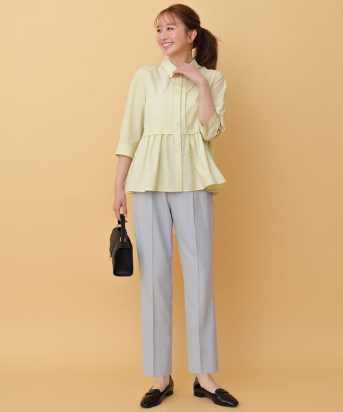 ANY SIS（エニィスィス）の「スマートビューティストレッチ テーパードパンツ（その他パンツ・レディース・黄土色系/ライトグレー系/ネイビー系・SMALL/LARGE/MEDIUM）」の4枚目の写真