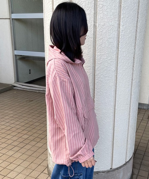 CRB(シーアールビー)の「アノラックパーカー(マウンテンパーカー・レディース・ブラック/カーキ/ピンク/ベージュ・F)」の13枚目の写真
