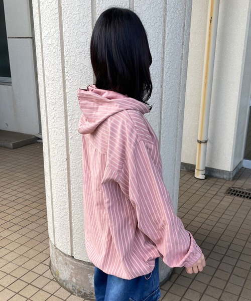 CRB(シーアールビー)の「アノラックパーカー(マウンテンパーカー・レディース・ブラック/カーキ/ピンク/ベージュ・F)」の14枚目の写真