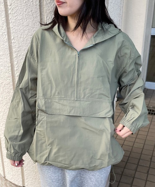 CRB(シーアールビー)の「アノラックパーカー(マウンテンパーカー・レディース・ブラック/カーキ/ピンク/ベージュ・F)」の17枚目の写真