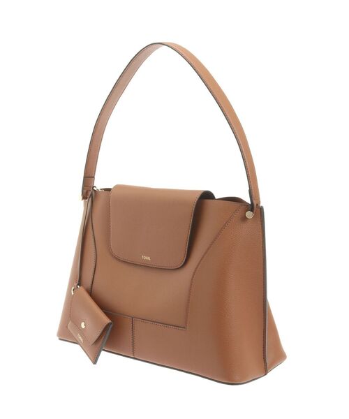 TONAL（トーナル）の「《14inchPC/A4対応/パスケース付》フェイクレザーWideトートバッグ（トートバッグ・レディース・オフホワイト/ライトグレー/キャメル・FREE）」の15枚目の写真