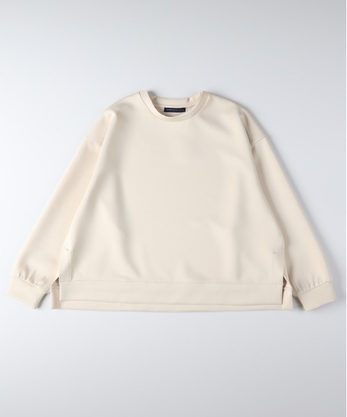 Right-on（ライトオン）の「【HONEYSUCKLE ROSE】ポンチスリットプルオーバー (シワ防止 / 体型カバー / 着回し抜群)（スウェット・レディース・ブラック/オフホワイト/グレー/ブラウン・S/M/L）」の22枚目の写真