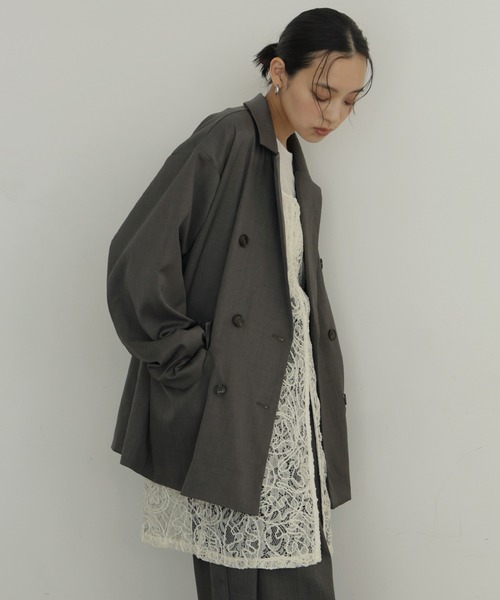 hellam（へラム）の「ジャガードレースキャミワンピース（ワンピース・レディース・ブラック/アイボリー・FREE）」の16枚目の写真