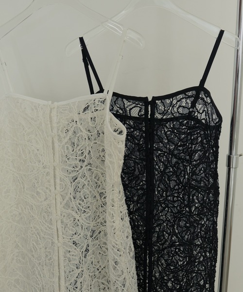 hellam（へラム）の「ジャガードレースキャミワンピース（ワンピース・レディース・ブラック/アイボリー・FREE）」の19枚目の写真