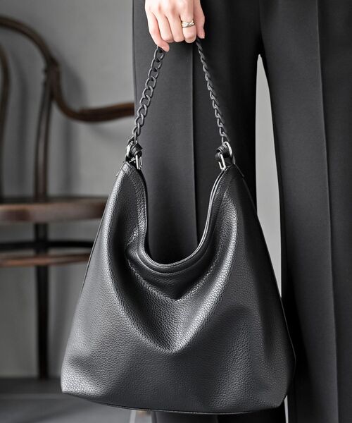 rps（アールピーエス）の「チェーンショルダーＢＡＧ（ショルダーバッグ・レディース・ブラック/グレイッシュベージュ・フリー）」の6枚目の写真