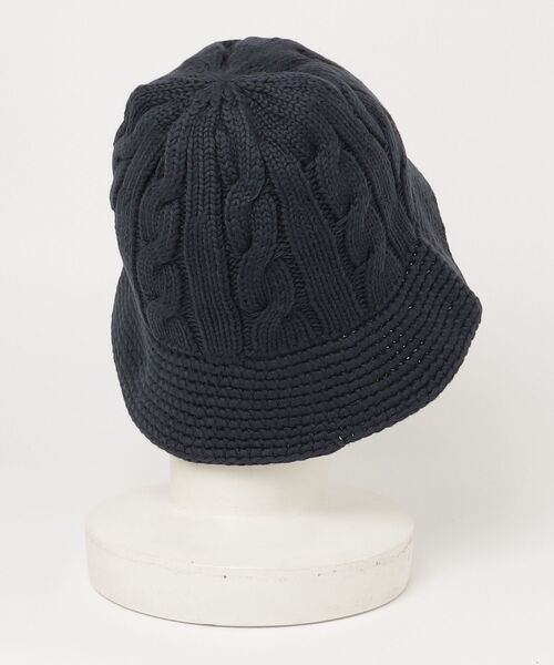 POLO RALPH LAUREN(ポロ ラルフ ローレン)の「ケーブルニット コットン バケット ハット(ハット・レディース・ネイビー系1・ONE)」の5枚目の写真