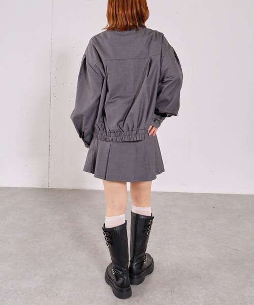 archives(アルシーヴ)の「2wayレザーカラーブルゾン(ブルゾン・レディース・ベージュ/チャコールグレー・MEDIUM)」の21枚目の写真