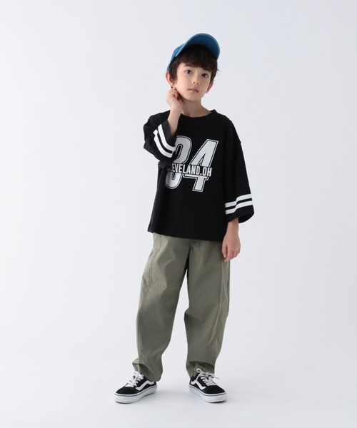 BAYFLOW（ベイフロー）の「[USED風!コーデの主役に♪]ナンバリングT(KIDS)（Tシャツ/カットソー・キッズ・ブルー/レッド/ブラック・150cm/130cm/110cm）」の5枚目の写真